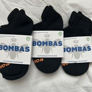 Bombas women's Black Ankle Socks size XS New